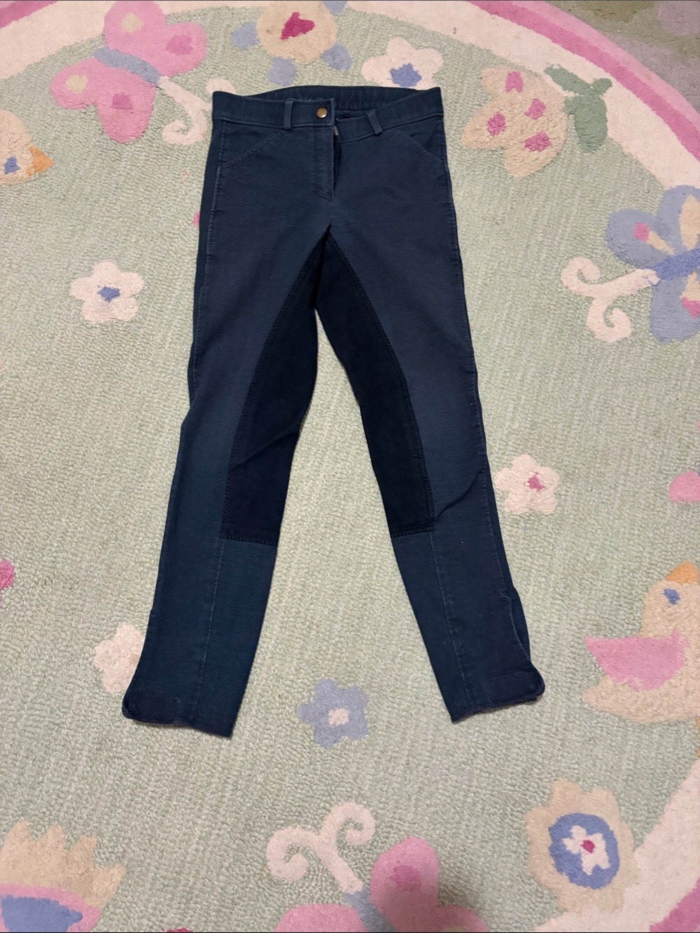 Girls Navy Horse Back Riding Pants - Equestrian Pants